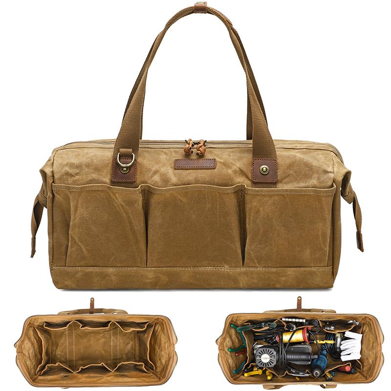 Canvas Tote Bag - Bolsa de ferramentas de lona encerada