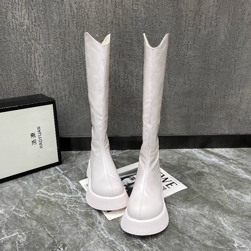 Women'S Fashion Winter 2025 - Novas botas altas antiderrapantes simples de