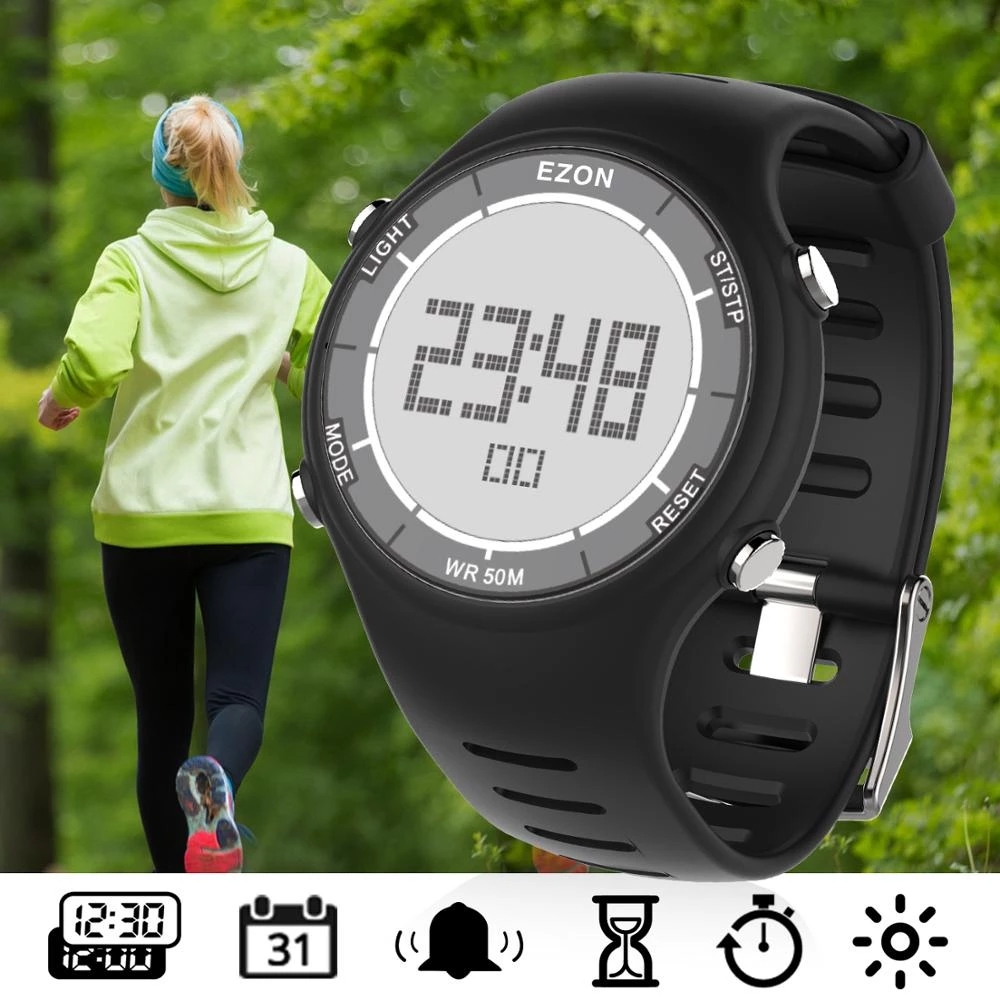 Women'S Fashion Digital Watch - Ezon nova moda mulher relógio esportivo