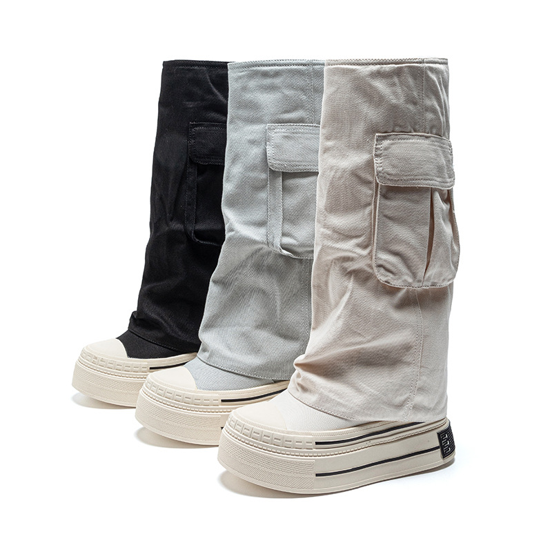 Women'S Fashion Winter 2025 - 12cm denim cnvas 2025 outono inverno