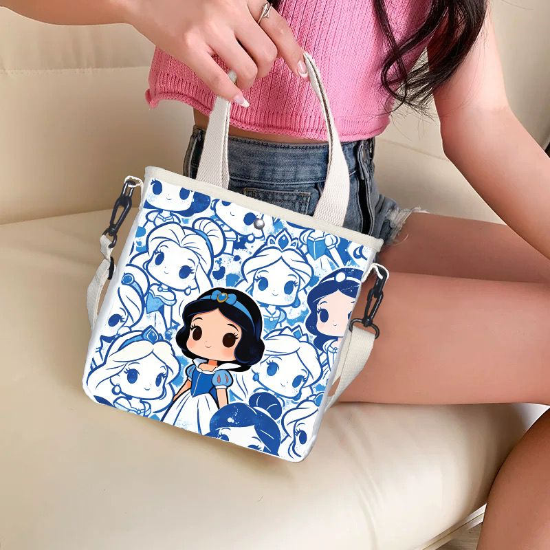 Canvas Tote Bag - Bolsa tote com estampa de personagens