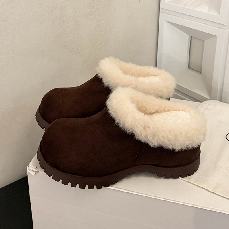 Women'S Fashion Winter 2025 - Mulher fofo mules sapatos apartamentos chinelos