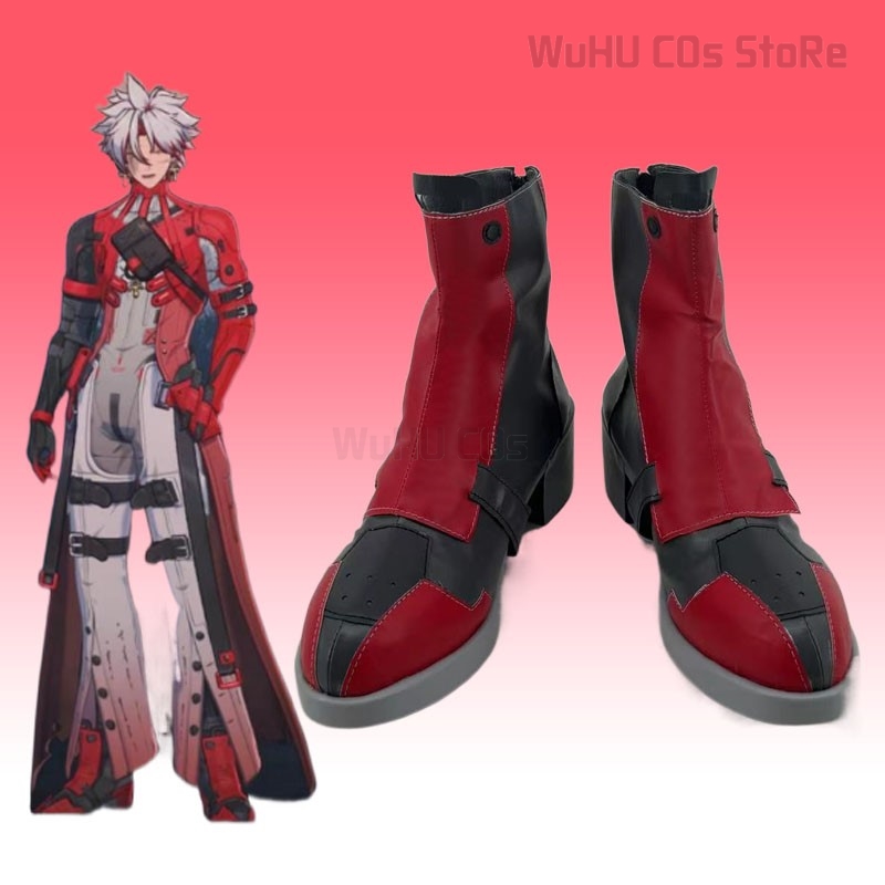 Women'S Fashion Leather Jacket - Jogo wuthering ondas cicatriz cosplay sapatos