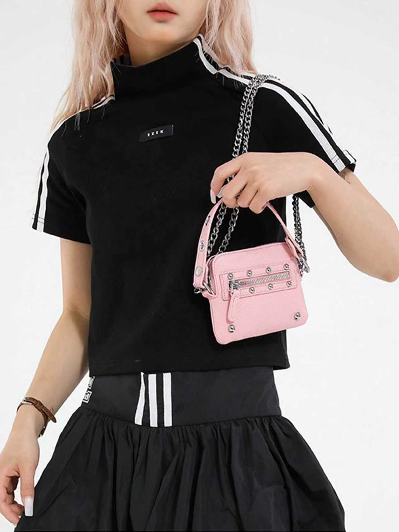 Coin Purse Women - Novo mini bolsa quadrada pequena com