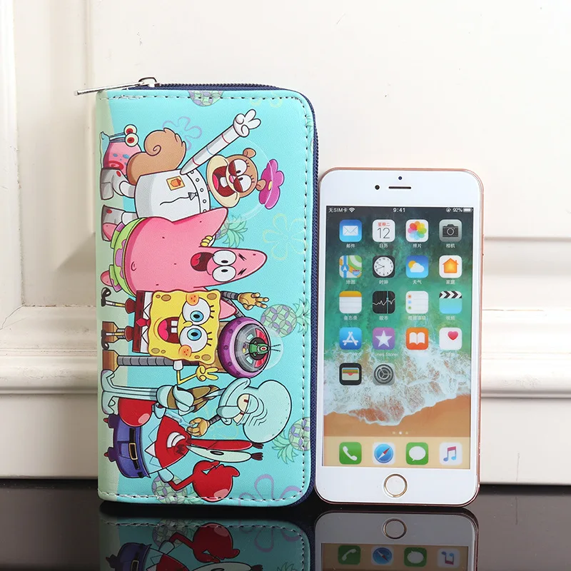 Coin Purse Women - Nova Carteira Longa SpongeBob SquarePants para