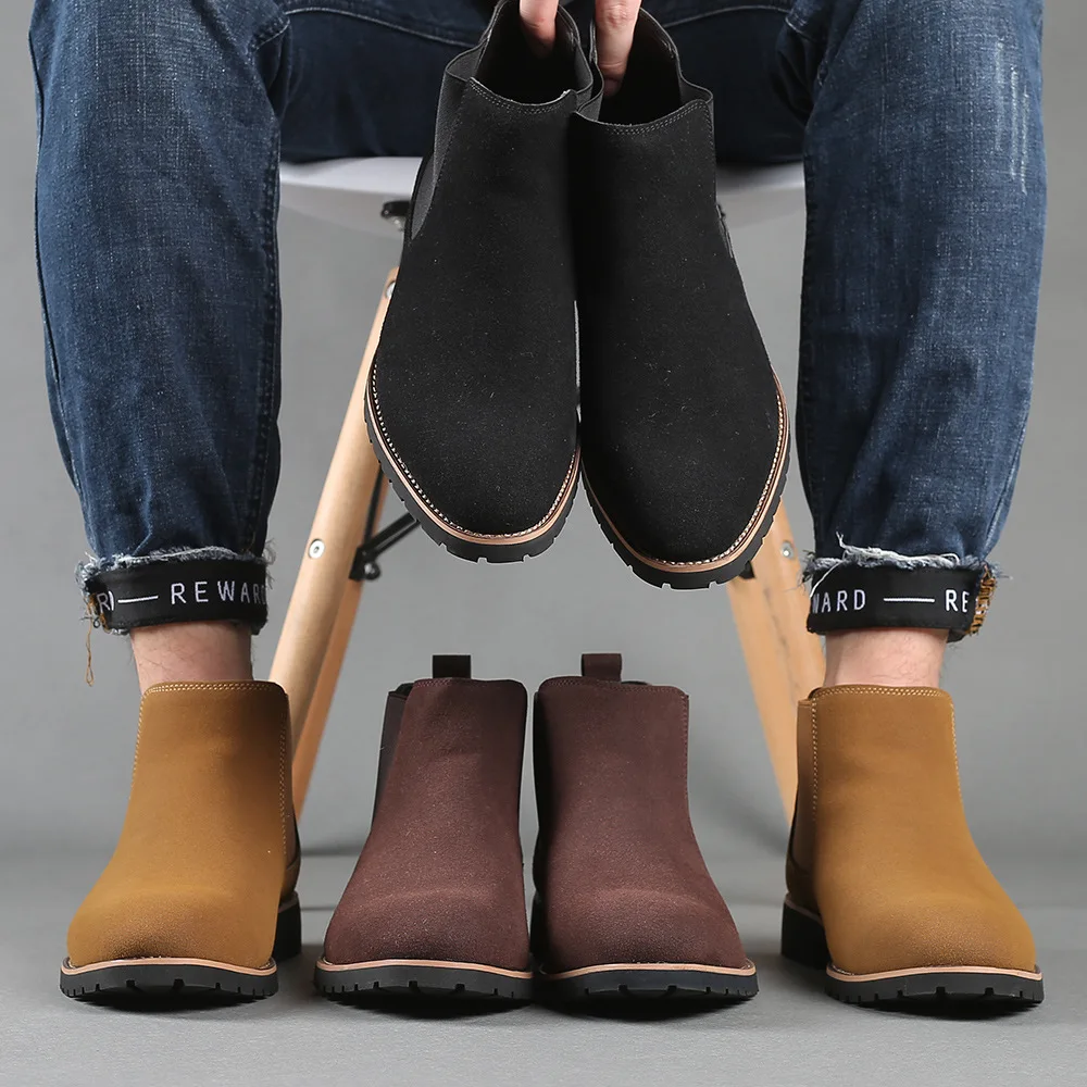 Women'S Fashion Winter 2025 - Botas de tornozelo masculinas estilo britânico