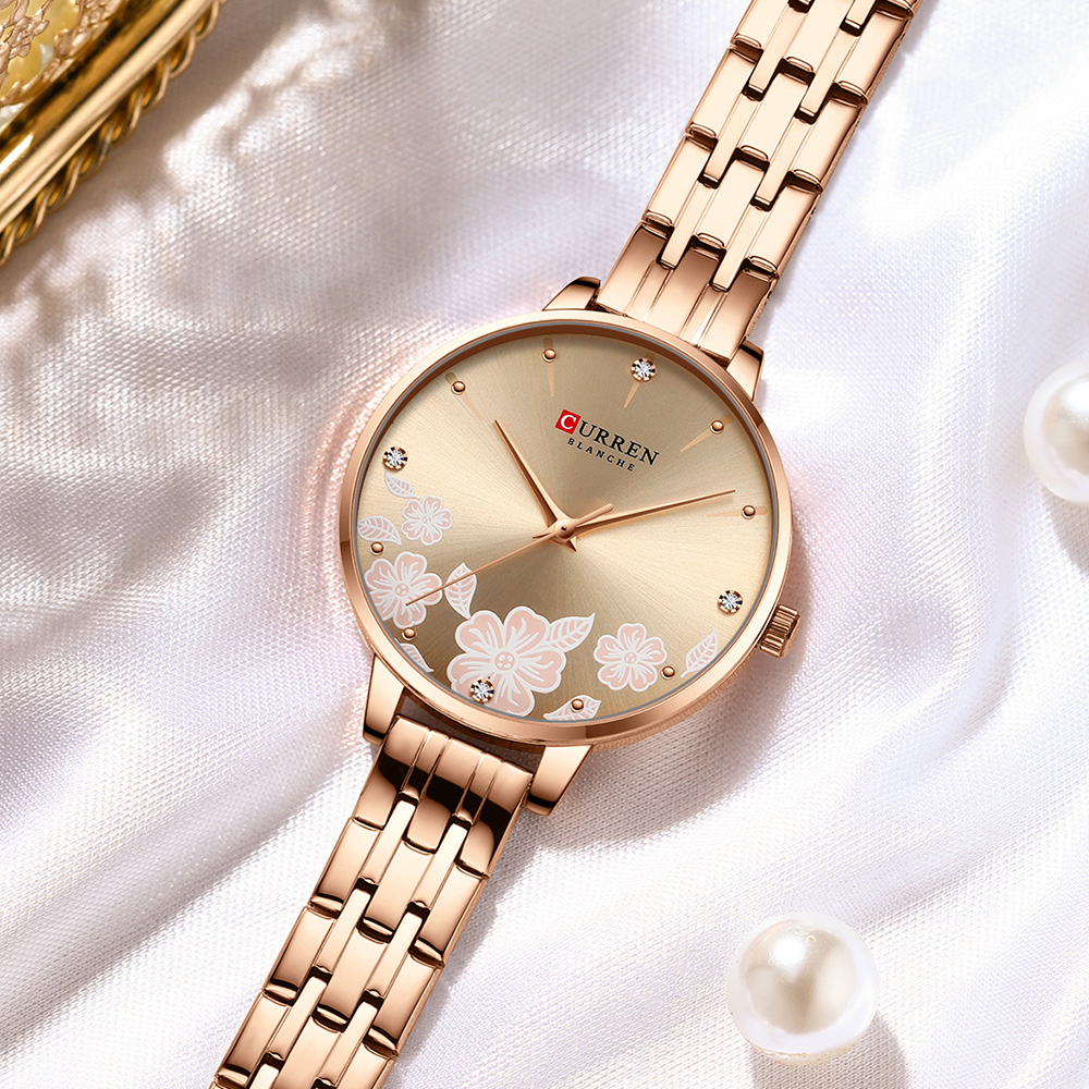 Women'S Fashion Digital Watch - Curren requintado minimalista relógio feminino de