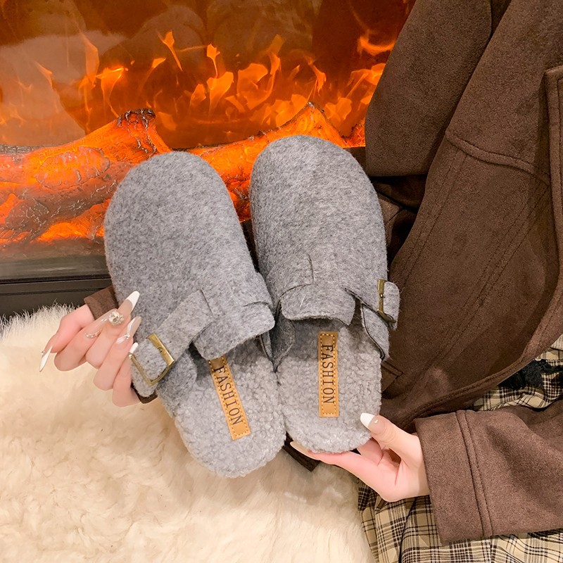 Women'S Fashion Winter 2025 - 2025 chinelos mule de inverno feminino