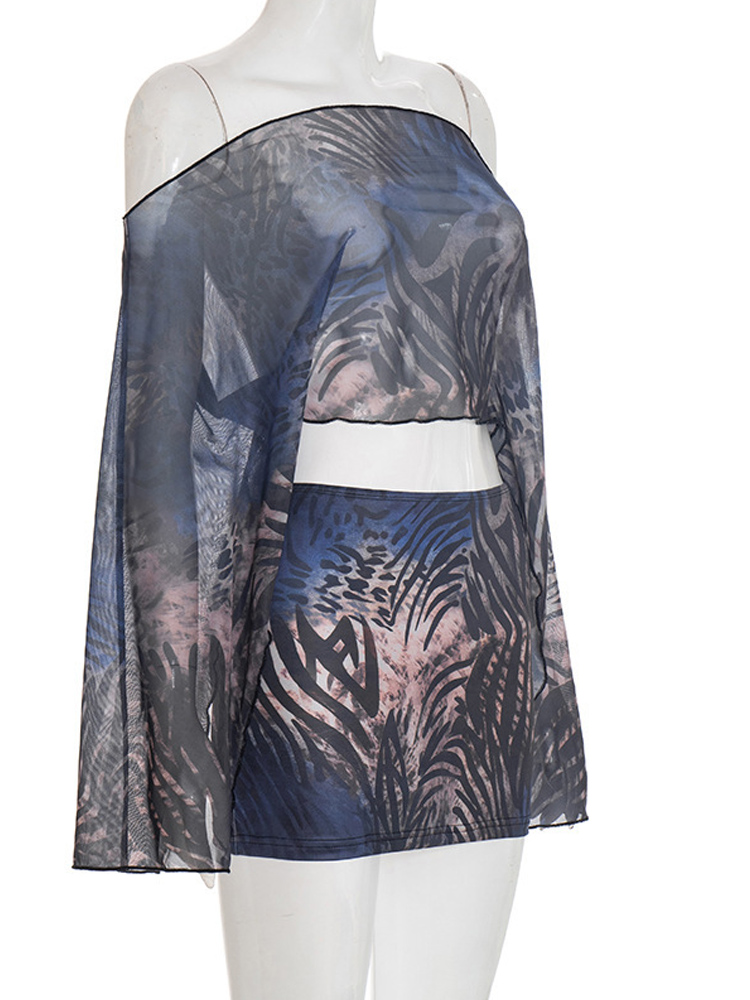 Conjunto Sexy de Duas Peças co - Tie Dye Two Piece avaliação e preço