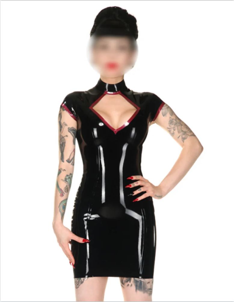 Vestido de Látex Preto Artesan - Women Fashion Reddit avaliação e preço