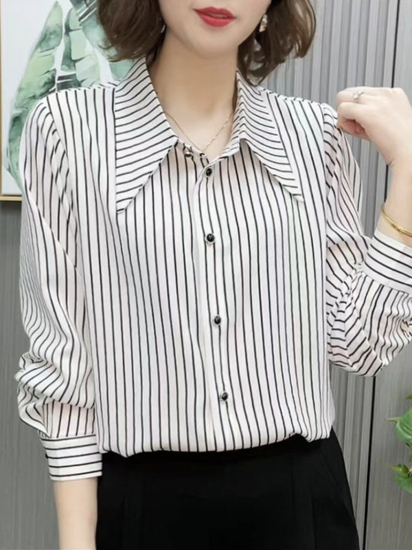 Camisa Casual Fina de Manga Lo - Women Fashion Over 60 avaliação e preço