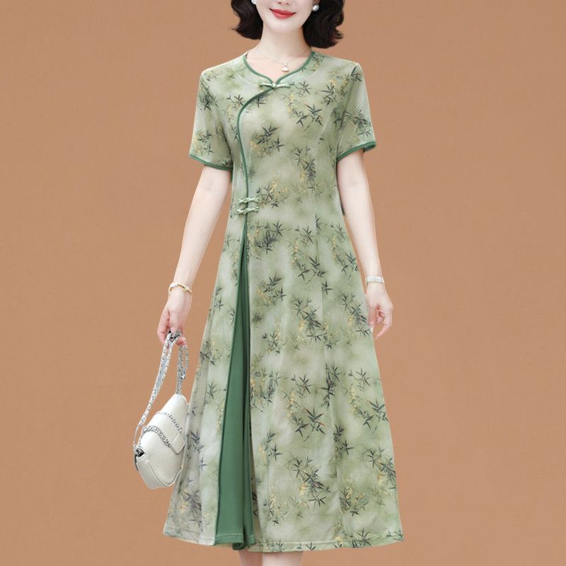 Vestido  Elegante de Manga Cur - Women Fashion Over 60 avaliação e preço
