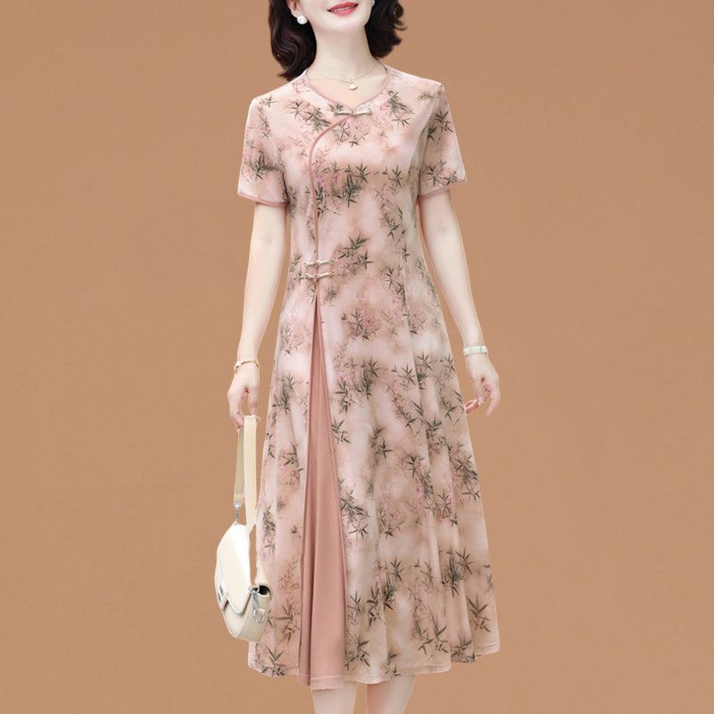 Vestido  Elegante de Manga Cur - Women Fashion Over 60 avaliação e preço