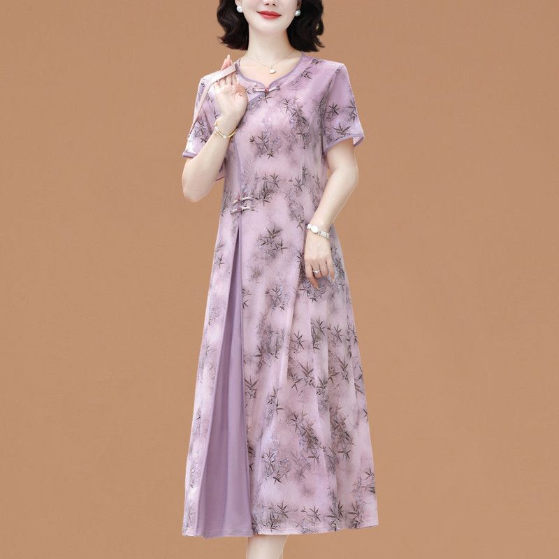 Vestido  Elegante de Manga Cur - Women Fashion Over 60 avaliação e preço
