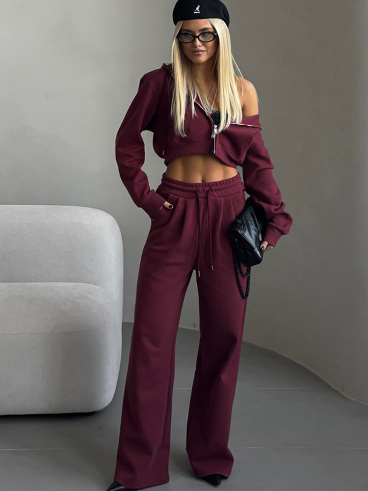 Conjunto de moletom curto com  - Women'S Fashion Sweatshirts avaliação e preço
