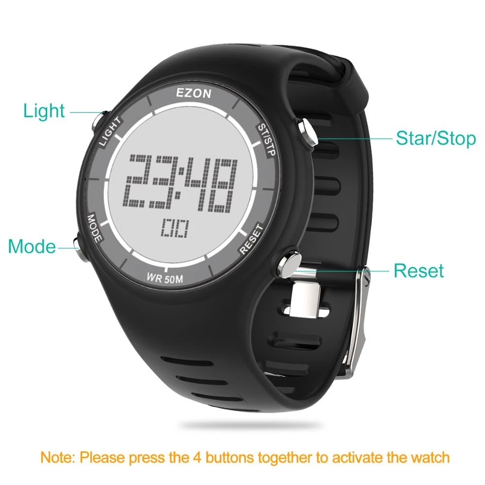 Ezon nova moda mulher relógio  - Women'S Fashion Digital Watch avaliação e preço