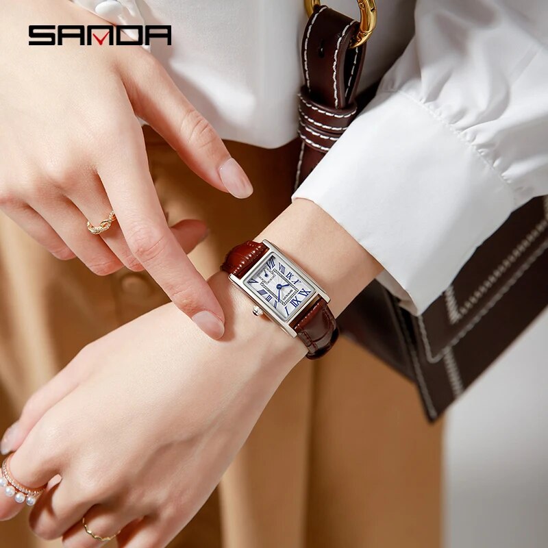 SANDA-relógio de pulso analógi - Women'S Fashion Digital Watch avaliação e preço