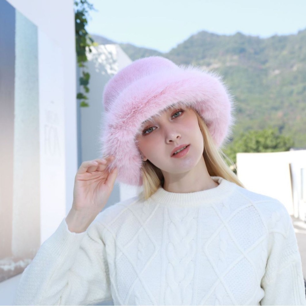Novo Chapéu Bucket de Pele Que - Bucket Hat Women avaliação e preço