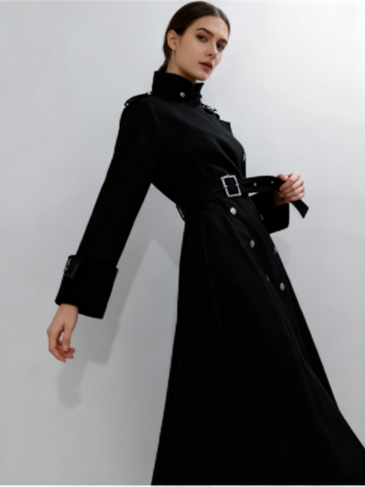 Casaco Longo de Lã Estilo Góti - Women'S Fashion Winter 2025 avaliação e preço