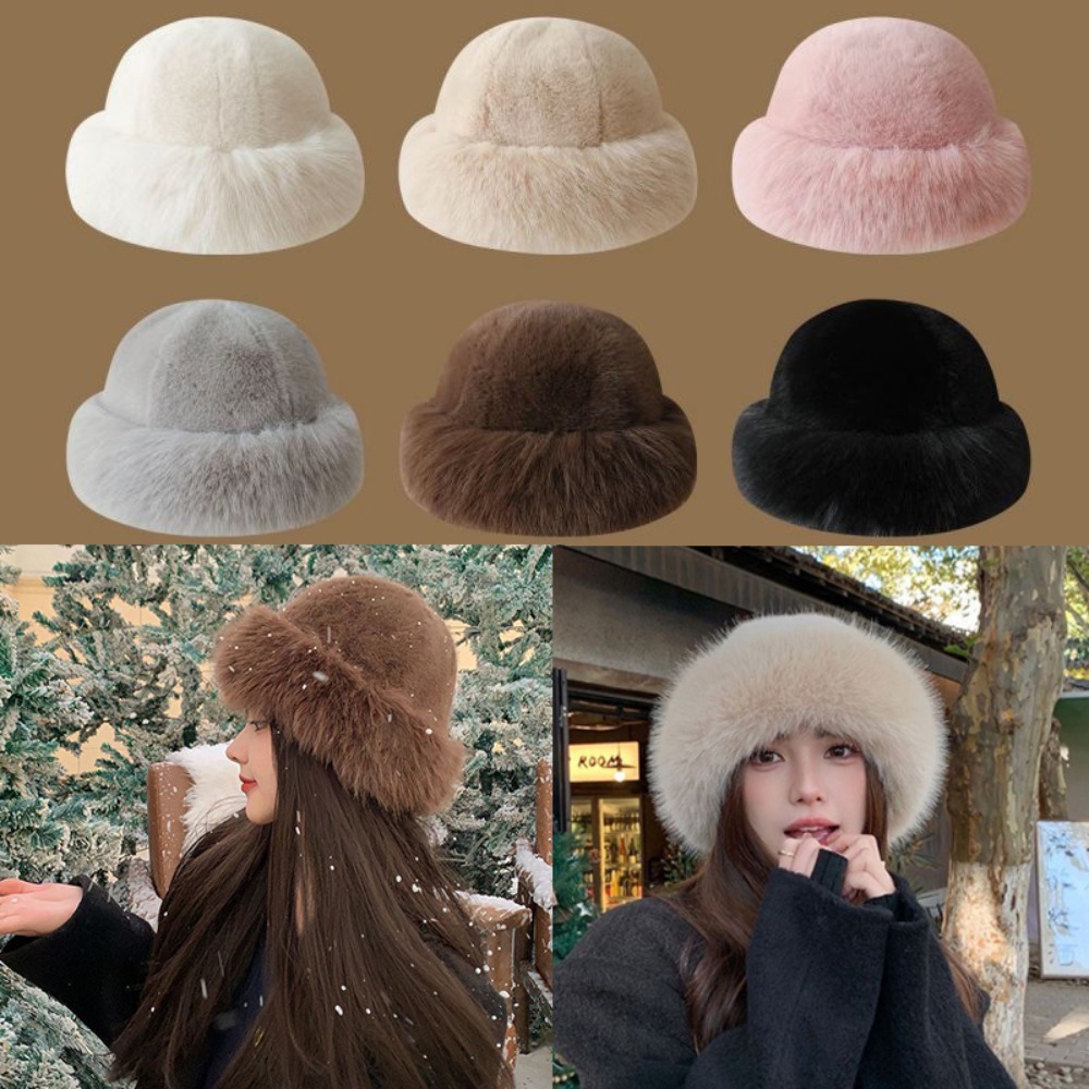 Novo Chapéu Bucket de Pelúcia  - Bucket Hat Women avaliação e preço