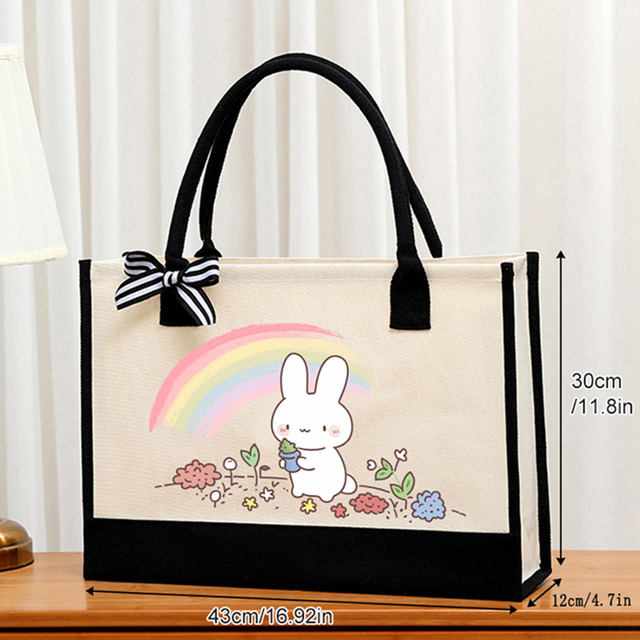 Bolsa de lona branca leve com  - Canvas Tote Bag avaliação e preço
