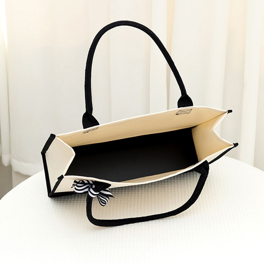 Bolsa de lona branca leve com  - Canvas Tote Bag avaliação e preço