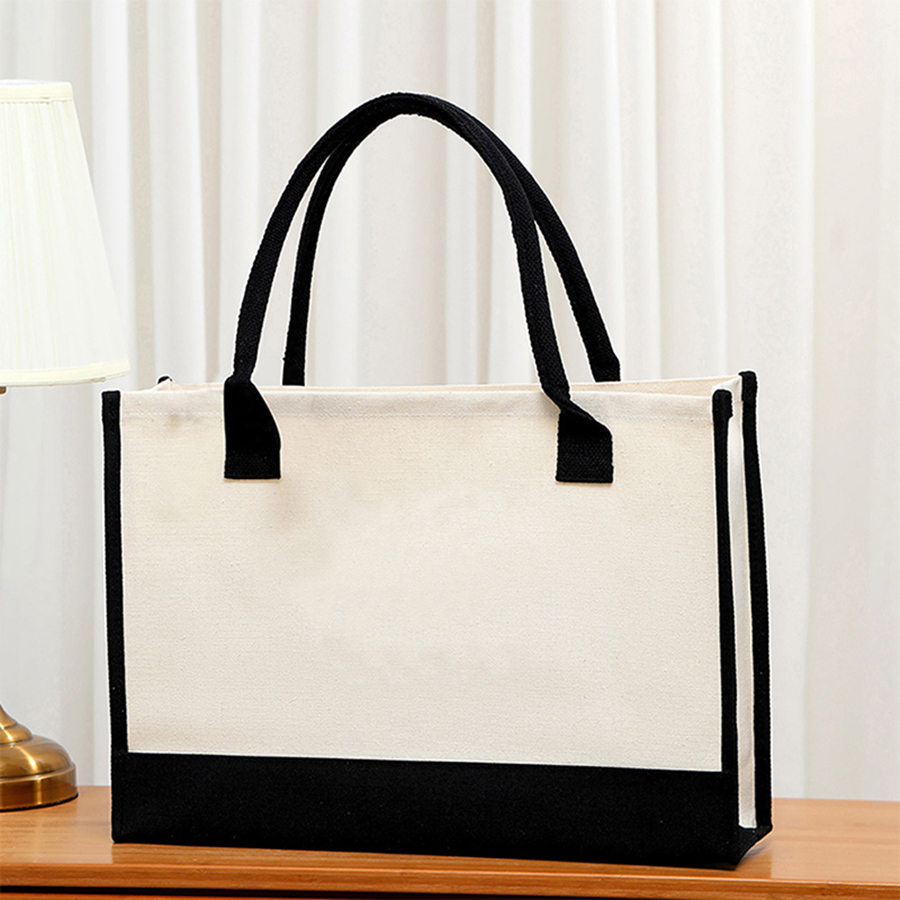 Bolsa de lona branca leve com  - Canvas Tote Bag avaliação e preço