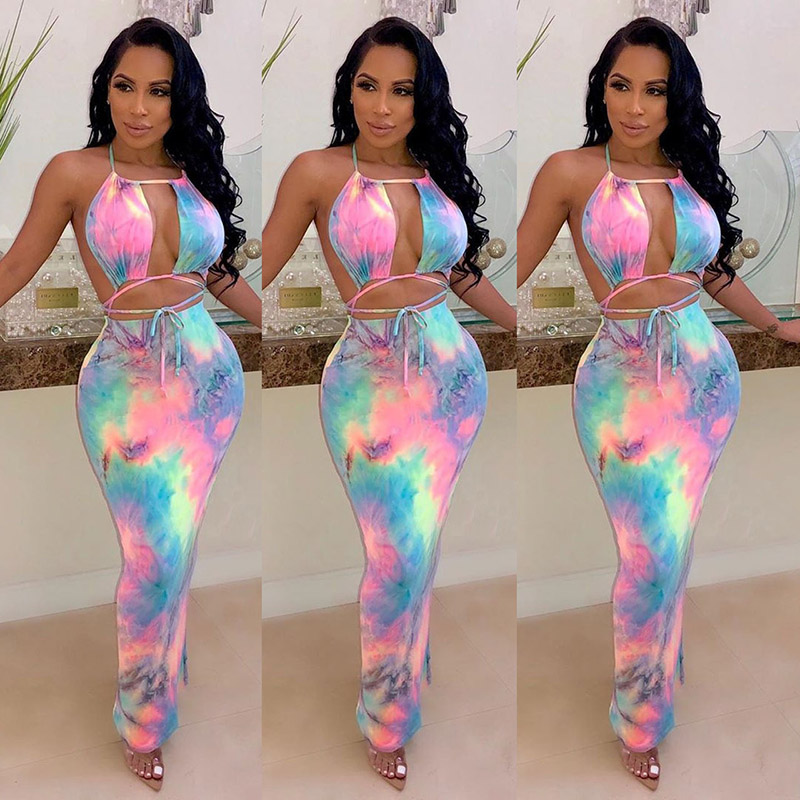 Tie Dye Sexy Conjunto de Duas  - Tie Dye Two Piece avaliação e preço