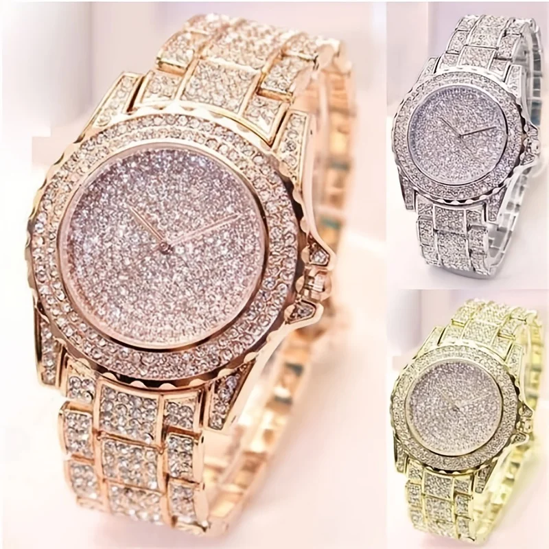 Moda cristal completo aço femi - Women'S Fashion Digital Watch avaliação e preço