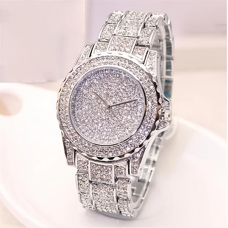 Moda cristal completo aço femi - Women'S Fashion Digital Watch avaliação e preço