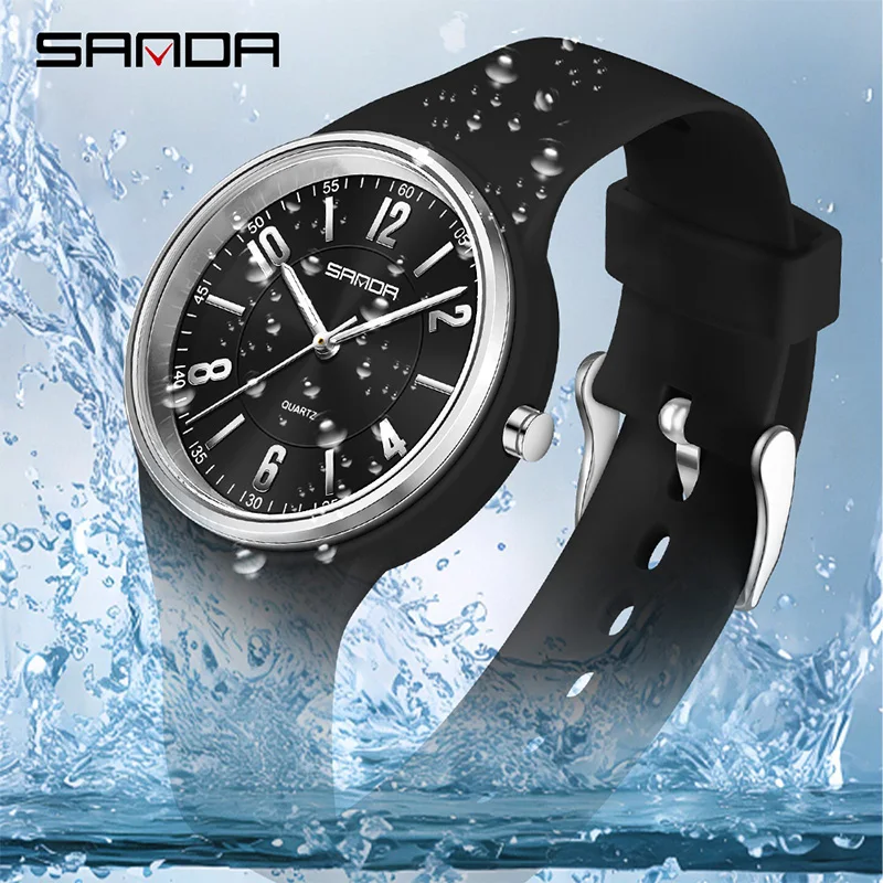 SANDA Moda Feminina Relógio de - Women'S Fashion Digital Watch avaliação e preço