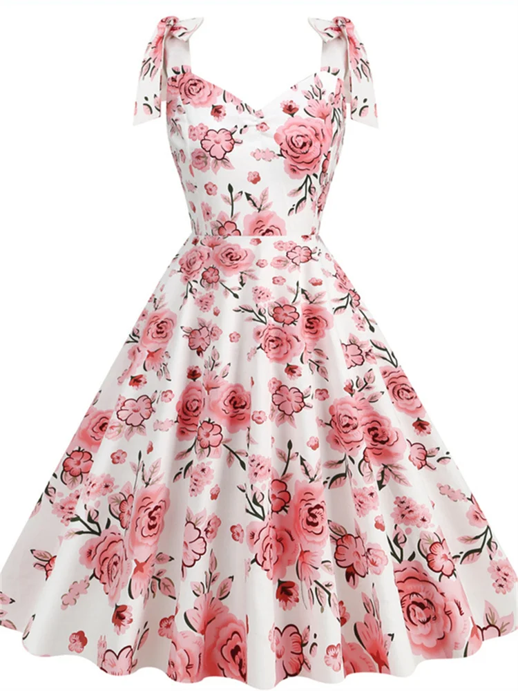 Vestido floral de escritório f - Women'S Fashion Of The 50S avaliação e preço