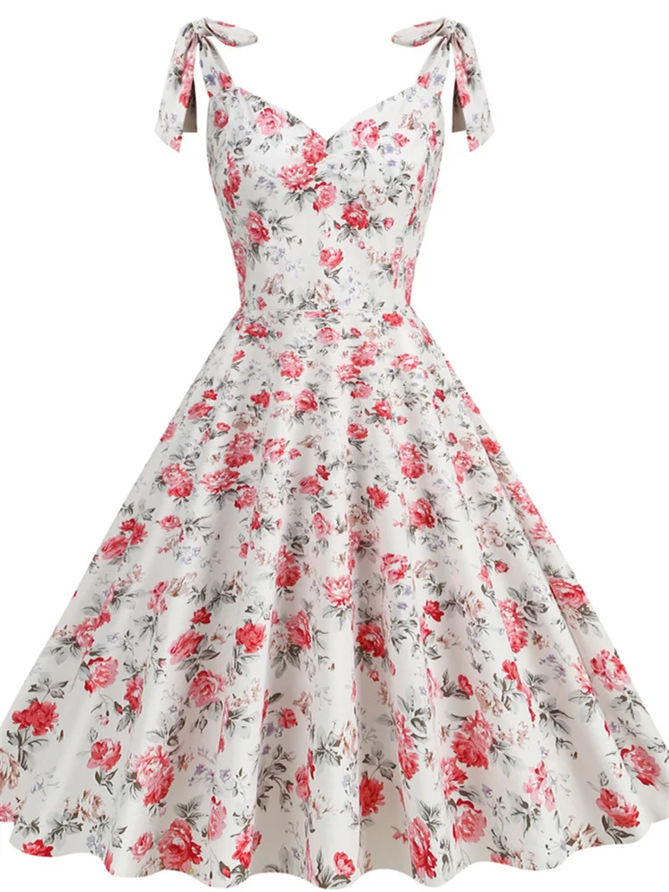 Vestido floral de escritório f - Women'S Fashion Of The 50S avaliação e preço