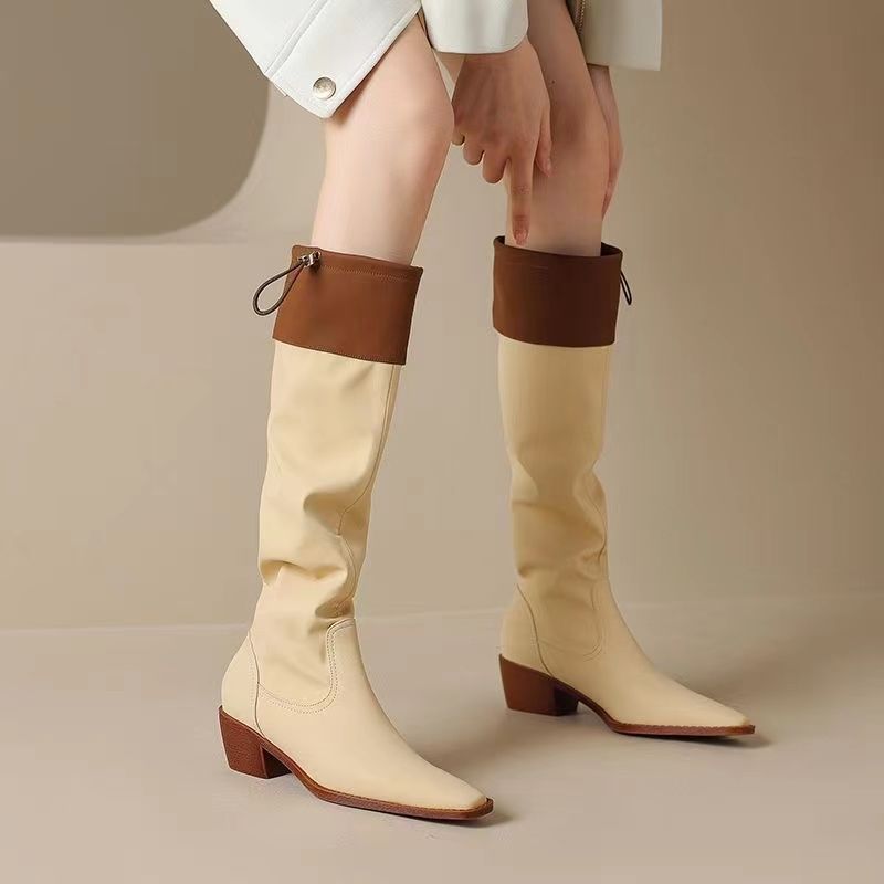 Damasco dedo do pé quadrado bo - Women'S Fashion Winter 2025 avaliação e preço