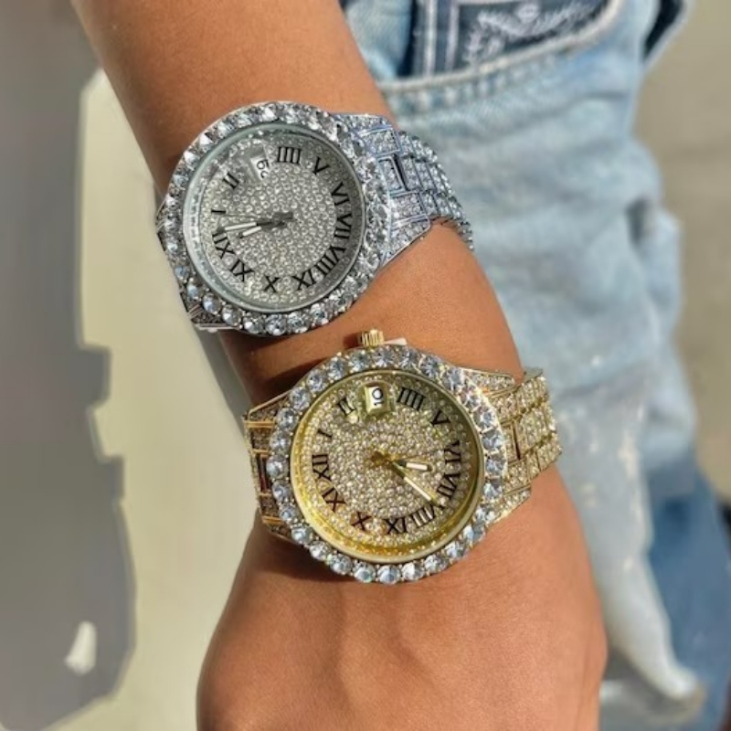 Relógio de luxo completo de st - Women'S Fashion Digital Watch avaliação e preço