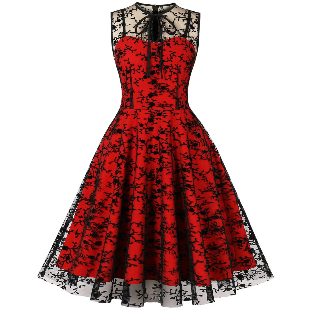Vestido retro pin-up para mulh - Women'S Fashion Of The 50S avaliação e preço