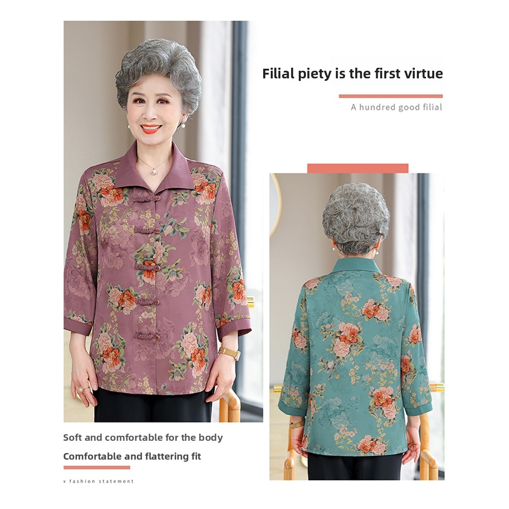 Camisa Elegante de Manga Três  - Women Fashion Over 60 avaliação e preço