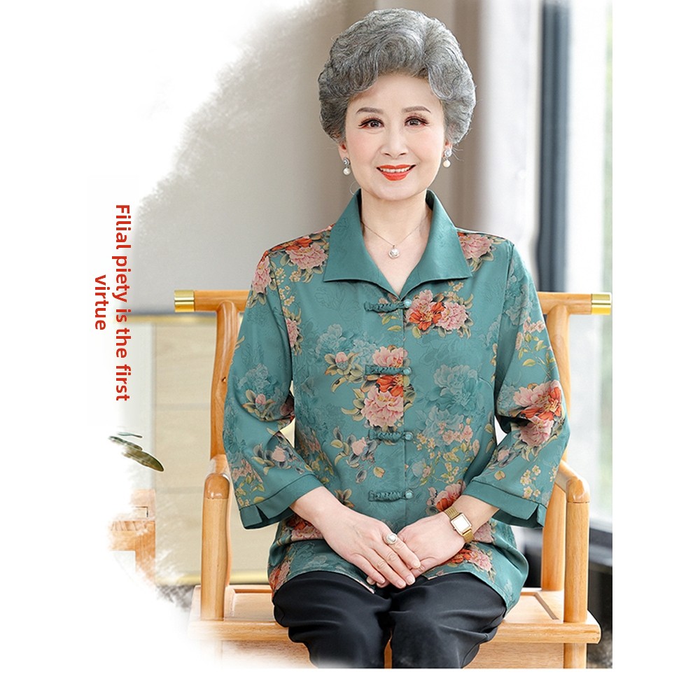 Camisa Elegante de Manga Três  - Women Fashion Over 60 avaliação e preço