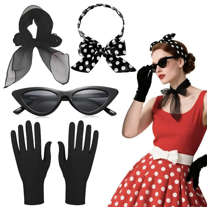 Acessórios de Fantasia Retrô d - Women'S Fashion Of The 50S avaliação e preço