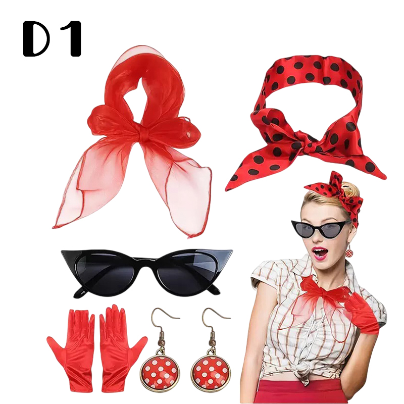 Acessórios de Fantasia Retrô d - Women'S Fashion Of The 50S avaliação e preço