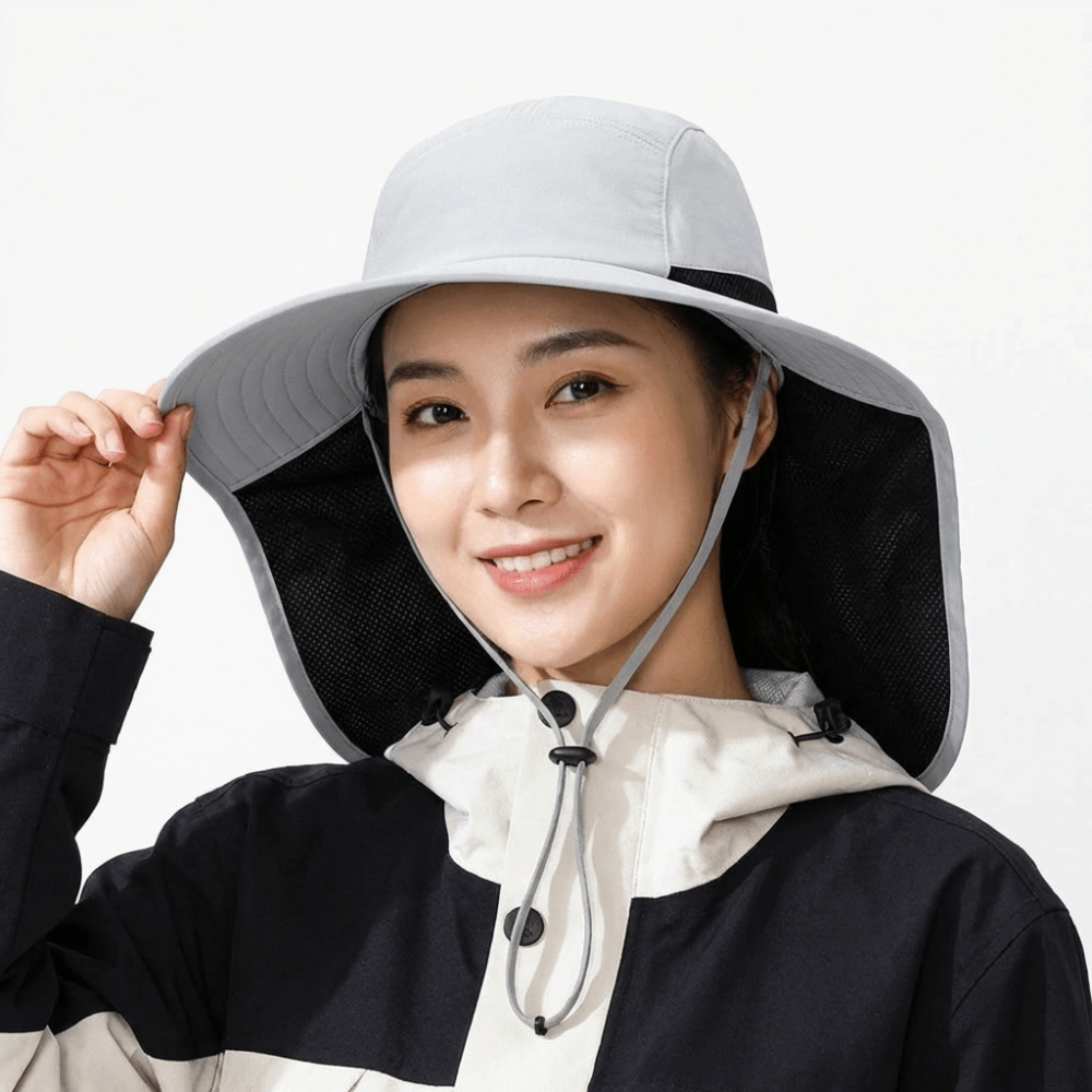 Chapéu de sol com aba larga, c - Bucket Hat Women avaliação e preço